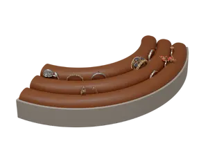 Module bague - sable et terracotta